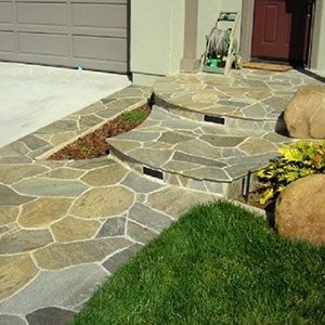 Golden Quartz crazy paving melbourne, sydney