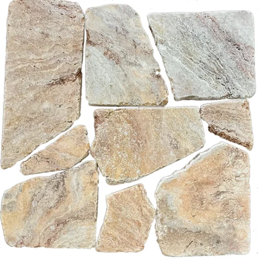 TRAVERTINE CRAZY PAVING